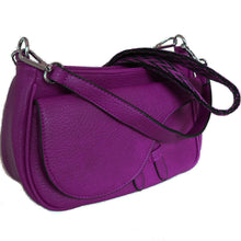 Laden Sie das Bild in den Galerie-Viewer, Damen Handtasche A. MASSI - violett, mit trendigem Umhänge-Gurt