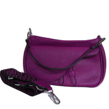 Laden Sie das Bild in den Galerie-Viewer, Damen Handtasche A. MASSI - violett, mit trendigem Umhänge-Gurt
