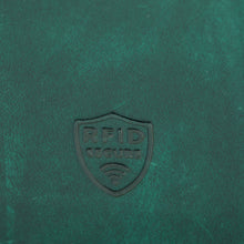 Laden Sie das Bild in den Galerie-Viewer, Geldbörse SWING - petrol, Hochformat, Aussenriegel, tiefes Scheinfach, Echtleder, RFID-Schutz