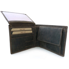 Laden Sie das Bild in den Galerie-Viewer, Naturleder Geldbörse WILD NATURE - Querformat M, 6 Kartenfächer, 2 Scheinfächer, Sichtfach, 5 Steckfächer