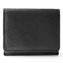 Laden Sie das Bild in den Galerie-Viewer, WIENER SCHACHTEL XL Ledergeldbörse - schwarz, extra großes Schüttelfach, 8 Kartenfächer, 2 Scheinfächer, RFID-Schutz