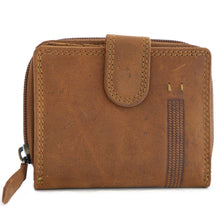 Laden Sie das Bild in den Galerie-Viewer, Naturleder Geldbörse TASCHENFORMAT RV - Reißverschluss und 5 Kartenfächer, RFID-Schutz