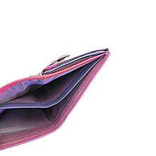 Laden Sie das Bild in den Galerie-Viewer, Geldbörse BO-KAAP M - brombeere, Multicolor, 8 Kartenfächer, 2 Scheinfächer, Echtleder, RFID-Schutz