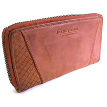 Laden Sie das Bild in den Galerie-Viewer, Reißverschluss Geldbörse CAPE TOWN - 16 Kartenfächer, tiefes Scheinfach, zweigeteiltes Münzfach, USED-OPTIK, Echtleder