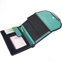 Laden Sie das Bild in den Galerie-Viewer, Geldbörse ALPE 41 - hochkant, 12 genähte Kartenfächer, 2 Scheinfächer, doppelter Druckknopfverschluss, Echtleder