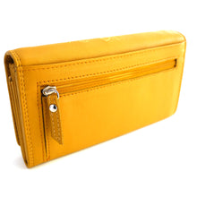 Laden Sie das Bild in den Galerie-Viewer, Geldbörse SAHARA - goldgelb, 9 Kartenfächer mit RFID-Schutz, 3 Scheinfächer