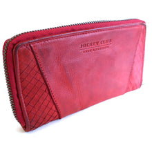 Laden Sie das Bild in den Galerie-Viewer, Reißverschluss Geldbörse CAPE TOWN - 16 Kartenfächer, tiefes Scheinfach, zweigeteiltes Münzfach, USED-OPTIK, Echtleder