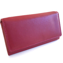 Laden Sie das Bild in den Galerie-Viewer, Damen Geldbeutel in rot mit RFID-Schutz
