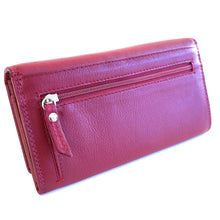 Laden Sie das Bild in den Galerie-Viewer, Damen Geldbeutel in rot mit RFID-Schutz