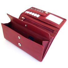 Laden Sie das Bild in den Galerie-Viewer, Damen Geldbeutel in rot mit RFID-Schutz