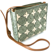 Laden Sie das Bild in den Galerie-Viewer, Handtasche LA PALMA - Basttasche, grün, vegan