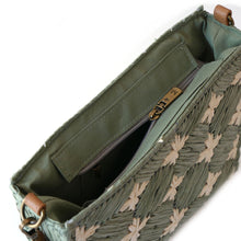 Laden Sie das Bild in den Galerie-Viewer, Handtasche LA PALMA - Basttasche, grün, vegan