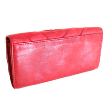 Laden Sie das Bild in den Galerie-Viewer, Geldbörse JAWS - rot, 12 Kartenfächer, 3 Scheinfächer, USED-OPTIK, Echtleder