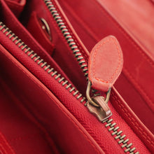 Laden Sie das Bild in den Galerie-Viewer, Geldbörse JAWS - rot, 12 Kartenfächer, 3 Scheinfächer, USED-OPTIK, Echtleder