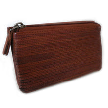 Laden Sie das Bild in den Galerie-Viewer, Reißverschluss Geldbörse LILLY & LOU - cognac, 9 Kartenfächer, 1 tiefes Scheinfach, Münzfach mit Reißverschluss, Echtleder