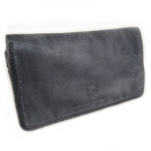 Laden Sie das Bild in den Galerie-Viewer, Reißverschluss Geldbörse LIV & LIZ - grau, 9 Kartenfächer, 1 tiefes Scheinfach, Münzfach mit Reißverschluss, USED-OPTIK, Echtleder