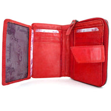 Laden Sie das Bild in den Galerie-Viewer, Reißverschluss Geldbörse DIAZ - 9 Kartenfächer, 1 tiefes Scheinfach, USED-OPTIK, Echtleder, RFID-Schutz