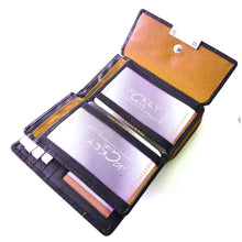 Laden Sie das Bild in den Galerie-Viewer, damen-echtleder-reissverschluss-geldbeutel-ocker-gelb