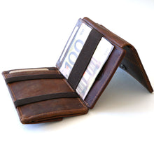 Laden Sie das Bild in den Galerie-Viewer, Zauber Geldbörse VEGAS - Volllederausstattung mit Magic Flair, 14 Kartenfächer und RFID Schutz