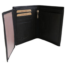Laden Sie das Bild in den Galerie-Viewer, geldboerse berlin - hochkant schwarz 8 kartenfaecher mit rfid schutz 2 Scheinfaecher
