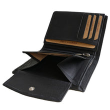 Laden Sie das Bild in den Galerie-Viewer, geldboerse berlin - hochkant schwarz 8 kartenfaecher mit rfid schutz 2 Scheinfaecher