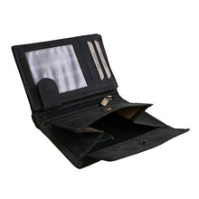 Laden Sie das Bild in den Galerie-Viewer, geldbeutel hochkant naturleder dunkelbraun volllederausstattung