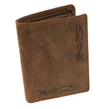 Laden Sie das Bild in den Galerie-Viewer, Schoner Geldbeutel im Kleinformat braun mit Tribal