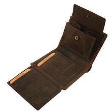 Laden Sie das Bild in den Galerie-Viewer, Schoner Geldbeutel im Kleinformat braun mit Tribal