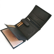 Laden Sie das Bild in den Galerie-Viewer, Geldbörse KÖLN - schwarz hochformat, 10 Kartenfächer mit RFID Schutz, 2 Scheinfächer