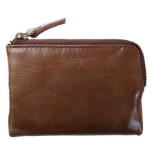 Laden Sie das Bild in den Galerie-Viewer, Geldbeutel Leder braun gruen retro