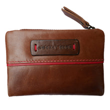 Laden Sie das Bild in den Galerie-Viewer, Geldbeutel Leder braun rot retro