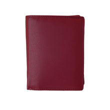 Laden Sie das Bild in den Galerie-Viewer, leder geldboerse classico - hochkant rot 8 kartenfaecher 3 Scheinfaecher inklusive geheimfach