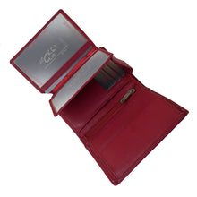 Laden Sie das Bild in den Galerie-Viewer, leder geldboerse classico - hochkant rot 8 kartenfaecher 3 Scheinfaecher inklusive geheimfach