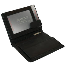 Laden Sie das Bild in den Galerie-Viewer, leder geldboerse classico - hochkant schwarz 8 kartenfaecher 3 Scheinfaecher inklusive geheimfach