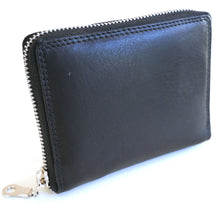 Laden Sie das Bild in den Galerie-Viewer, Reißverschluss Geldbörse schwarz mit RFID Schutz