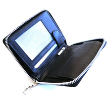 Laden Sie das Bild in den Galerie-Viewer, Reißverschluss Geldbörse schwarz mit RFID Schutz