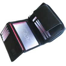 Laden Sie das Bild in den Galerie-Viewer, Reißverschluss Geldbörse LOLA - 11 Kartenfächer mit RFID Schutz, 2 Scheinfächer, Echtleder