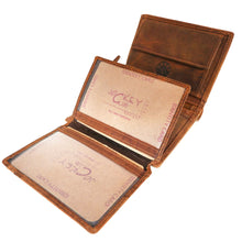 Laden Sie das Bild in den Galerie-Viewer, Naturledergeldbörse HORSE - Hochkant - 10 kartenfächer mit RFID Schutz - 2 Scheinfächer - Volllederausstattung