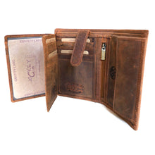 Laden Sie das Bild in den Galerie-Viewer, Naturledergeldbörse HORSE - Hochkant - 10 kartenfächer mit RFID Schutz - 2 Scheinfächer - Volllederausstattung