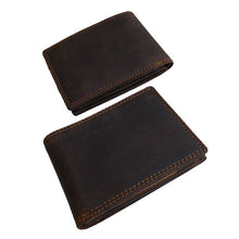 Laden Sie das Bild in den Galerie-Viewer, Naturleder Geldbörse "Wild" - Kleinformat quer, 2 Kartenfächer, 1 Scheinfach