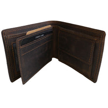 Laden Sie das Bild in den Galerie-Viewer, Naturleder Geldbörse "Wild" - Kleinformat quer, 2 Kartenfächer, 1 Scheinfach
