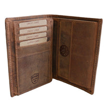 Laden Sie das Bild in den Galerie-Viewer, geldbeutel naturleder braun hirsch