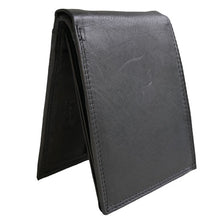Laden Sie das Bild in den Galerie-Viewer, leder geldbeutel munich- schwarz quer 8 Kartenfaecher mit rfid schutz 2 Scheinfaecher querformat