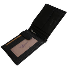 Laden Sie das Bild in den Galerie-Viewer, leder geldbeutel munich- schwarz quer 8 Kartenfaecher mit rfid schutz 2 Scheinfaecher querformat