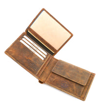 Laden Sie das Bild in den Galerie-Viewer, Naturleder Geldboerse BIKER - Querformat Volllederausstattung 6 Kartenfaecher mit RFID Schutz - 2 Scheinfaecher