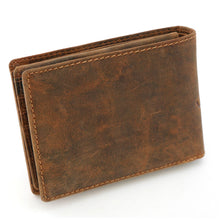 Laden Sie das Bild in den Galerie-Viewer, Naturleder Geldboerse BIKER - Querformat Volllederausstattung 6 Kartenfaecher mit RFID Schutz - 2 Scheinfaecher