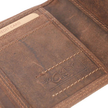 Laden Sie das Bild in den Galerie-Viewer, Naturleder Geldboerse BIKER - Querformat Volllederausstattung 6 Kartenfaecher mit RFID Schutz - 2 Scheinfaecher