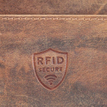 Laden Sie das Bild in den Galerie-Viewer, Naturleder Geldboerse BIKER - Querformat Volllederausstattung 6 Kartenfaecher mit RFID Schutz - 2 Scheinfaecher