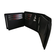 Laden Sie das Bild in den Galerie-Viewer, geldboerse bond js - querformat schwarz 9 kartenfaecher 3 Scheinfaecher inklusive geheimfach