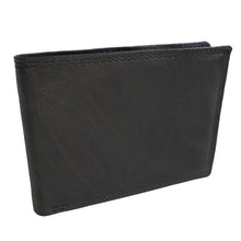 Laden Sie das Bild in den Galerie-Viewer, leder geldbörse hamburg - schwarz extra flach 3 Kartenfaecher mit rfid schutz 2 Scheinfaecher